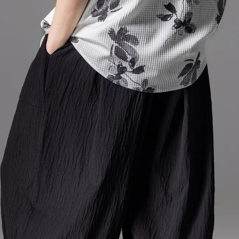 Pin Li Casual Pants Men's Black-4