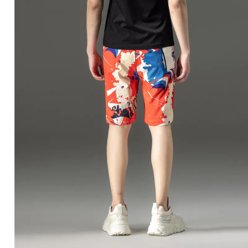 Pin Li Casual Shorts Men's Multicolor-3