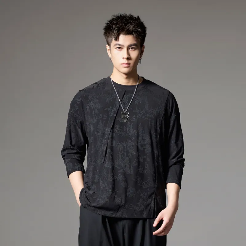 Pin Li T Shirts Men-2