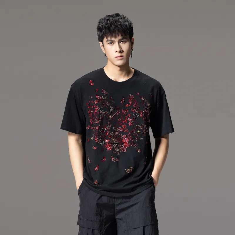 Pin Li T Shirts Men Black-5