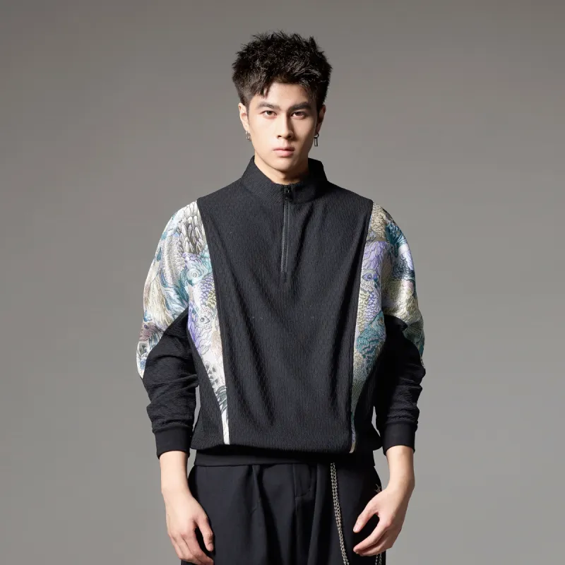 Pin Li Sweatshirts Men Black-3