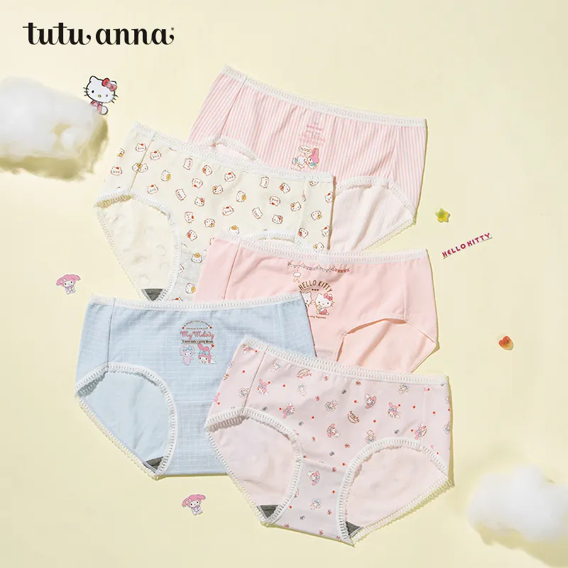 Tutuanna* x Sanrio/ Underpants Women's 5 Pack Mixed Color-2