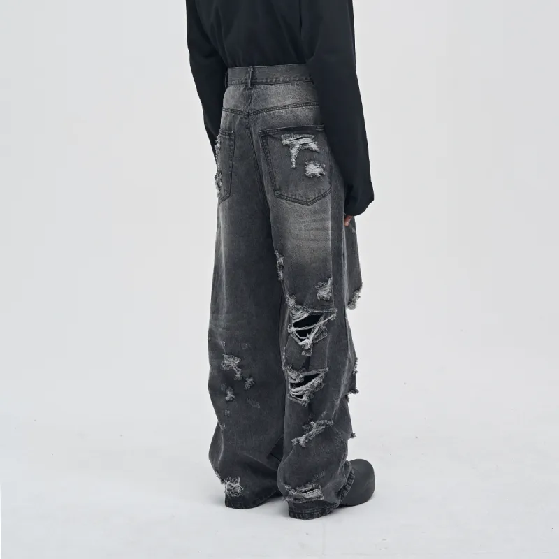 NONEVENT Jeans Unisex Black Gray-3