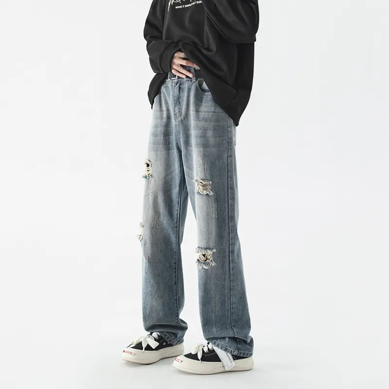 NONEVENT Jeans Unisex Vintage Blue-3