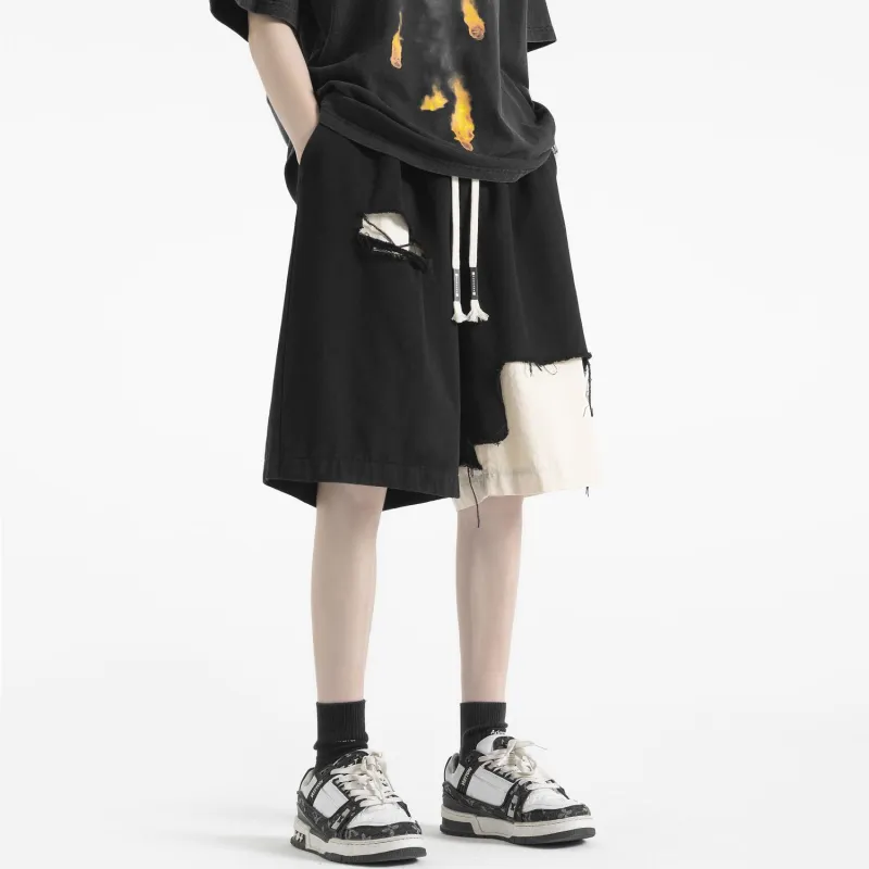 PAINT STAIN Casual Shorts Unisex-4