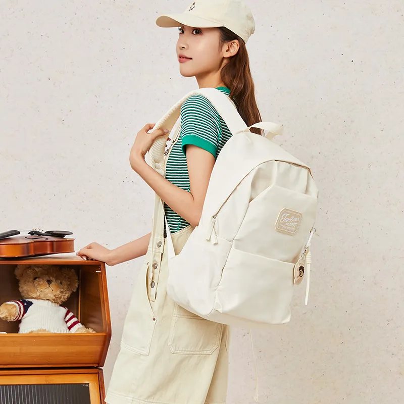 Teenie Weenie Fabric Backpack Women's Blue/Pink/Beige Apricot-16