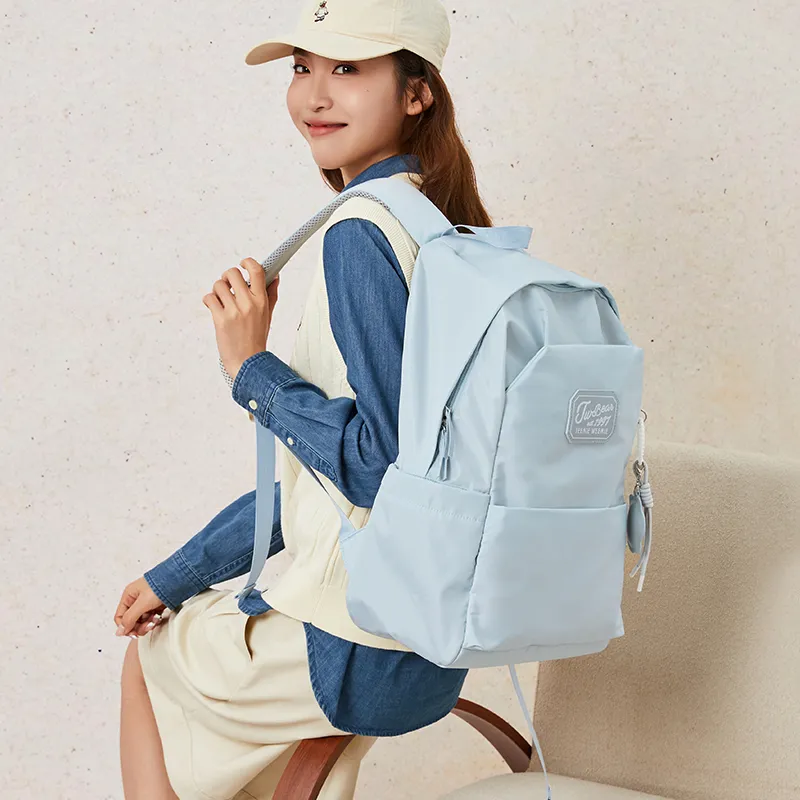 Teenie Weenie Fabric Backpack Women's Blue/Pink/Beige Apricot-4