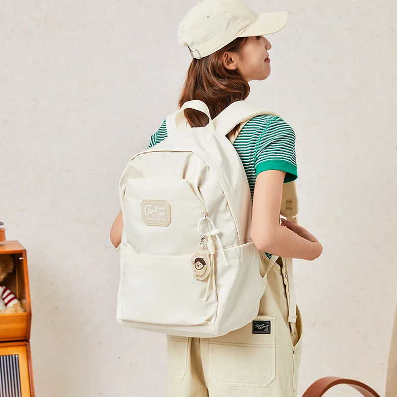 Teenie Weenie Fabric Backpack Women's Blue/Pink/Beige Apricot-15