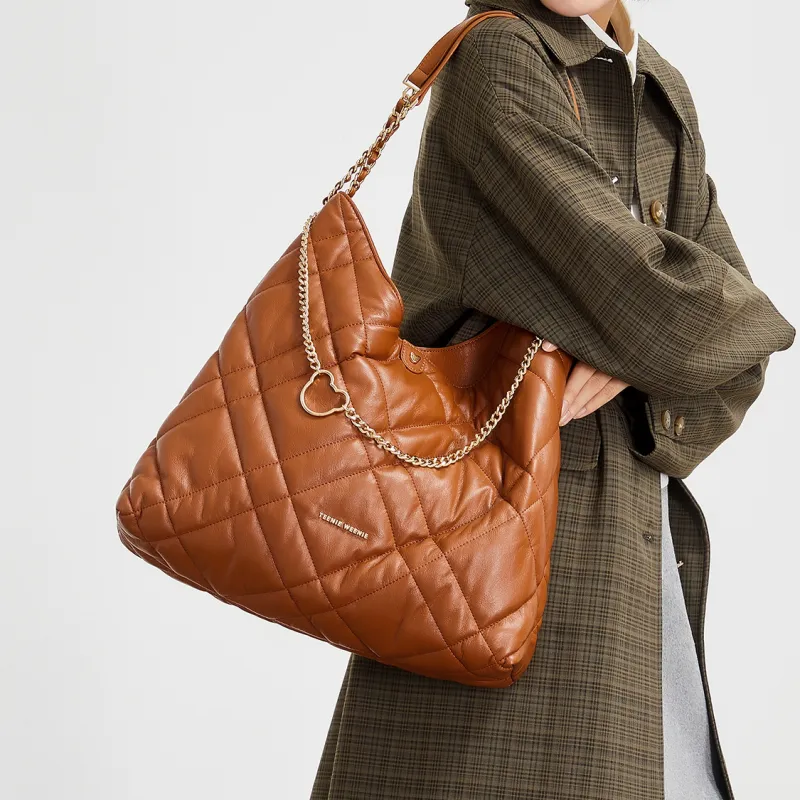 Teenie Weenie PU Hobo Bag, Handbag, Shoulder Bag Tubas Women's Black/Caramel-9
