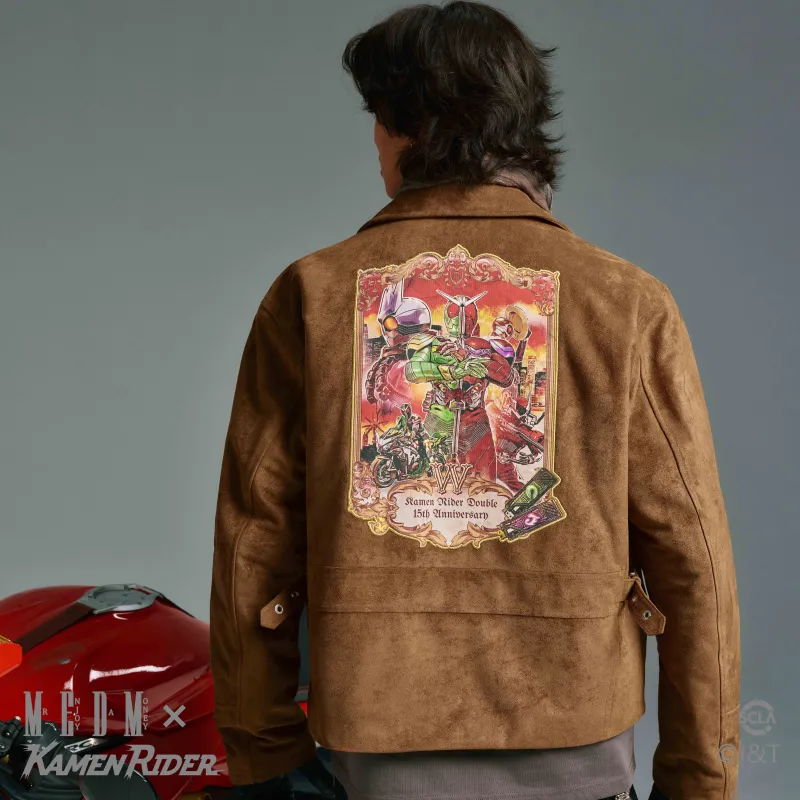 MEDM x JIAMIANQISHI,LIANMINGKUAN MEDMx Kamen Rider Collaboration Collection FW24 Jackets & Coats Unisex Khaki-3