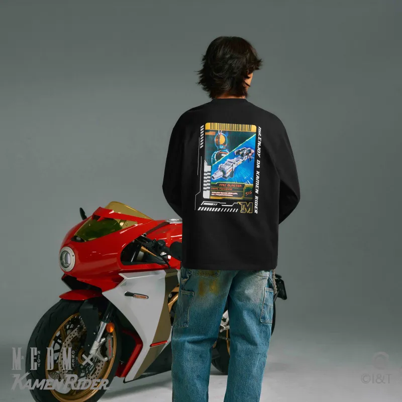 MEDM x JIAMIANQISHI,LIANMINGKUAN MEDMx Kamen Rider Collaboration Collection FW24 T Shirt Unisex-2