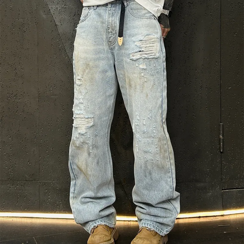 MR.ENJOYDA MONEY Jeans Unisex Blue-3