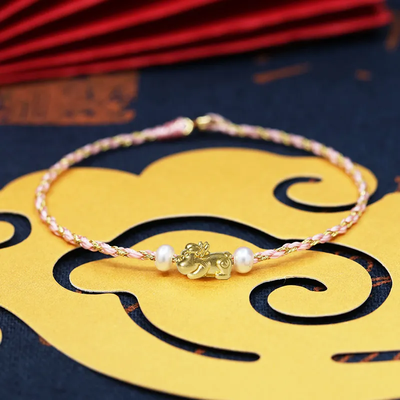 LOULANBOWUGUAN Gold Bracelet Unisex-4