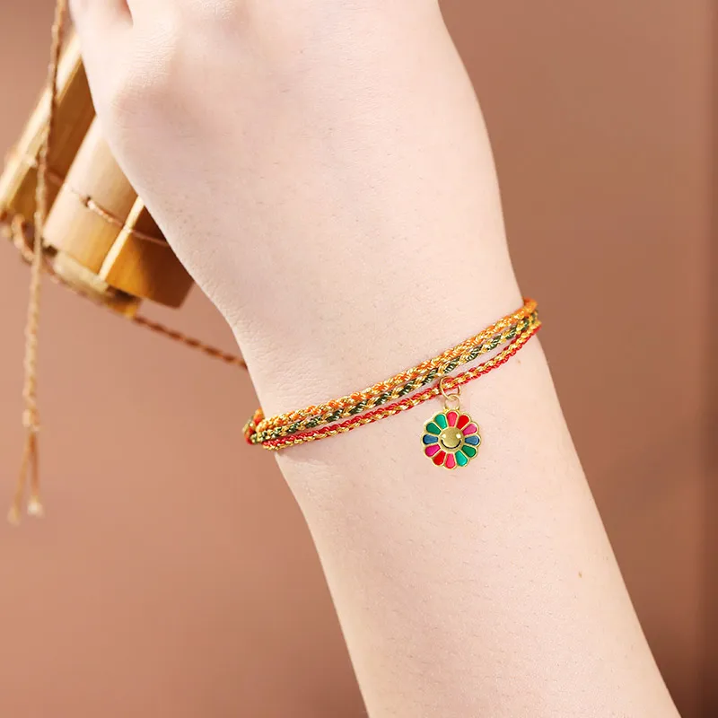 LOULANBOWUGUAN Gold Bracelet Unisex-3