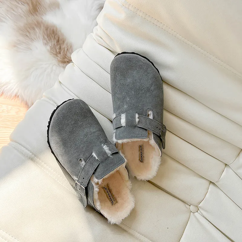 TASMAN AUS Closed Toe Slippers 3cm Women's-17