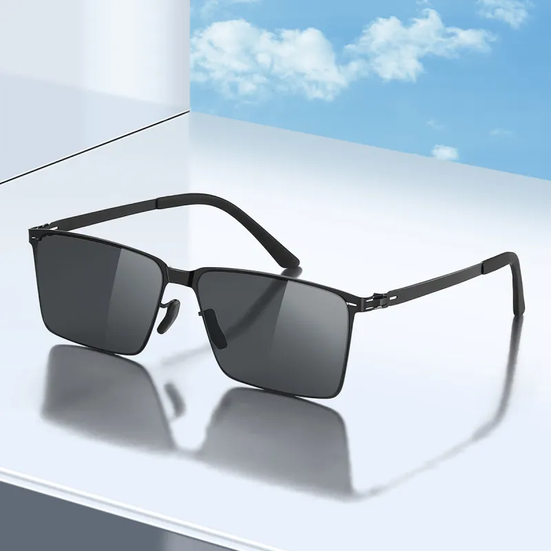 HELMER Alloy Square Sunglasses Unisex-3