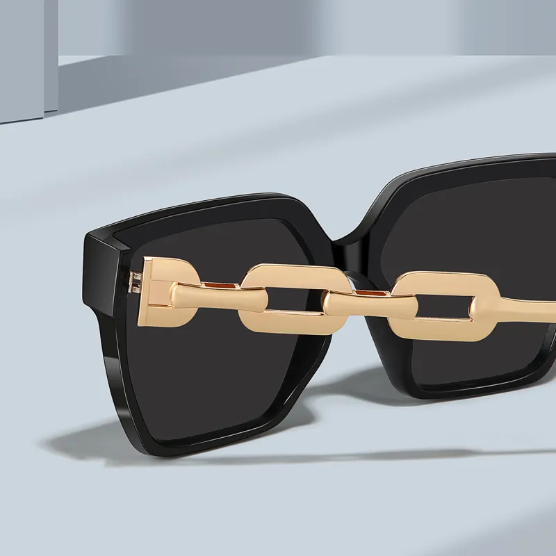 HELMER Alloy Square Sunglasses Unisex-2