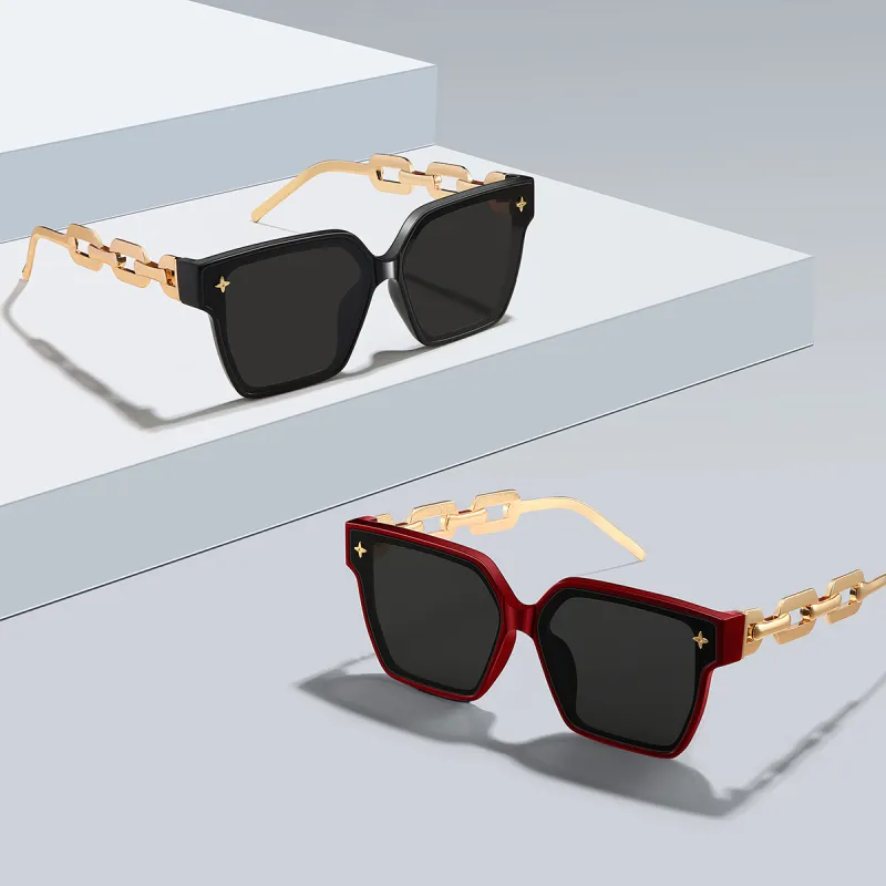 HELMER Alloy Square Sunglasses Unisex-1
