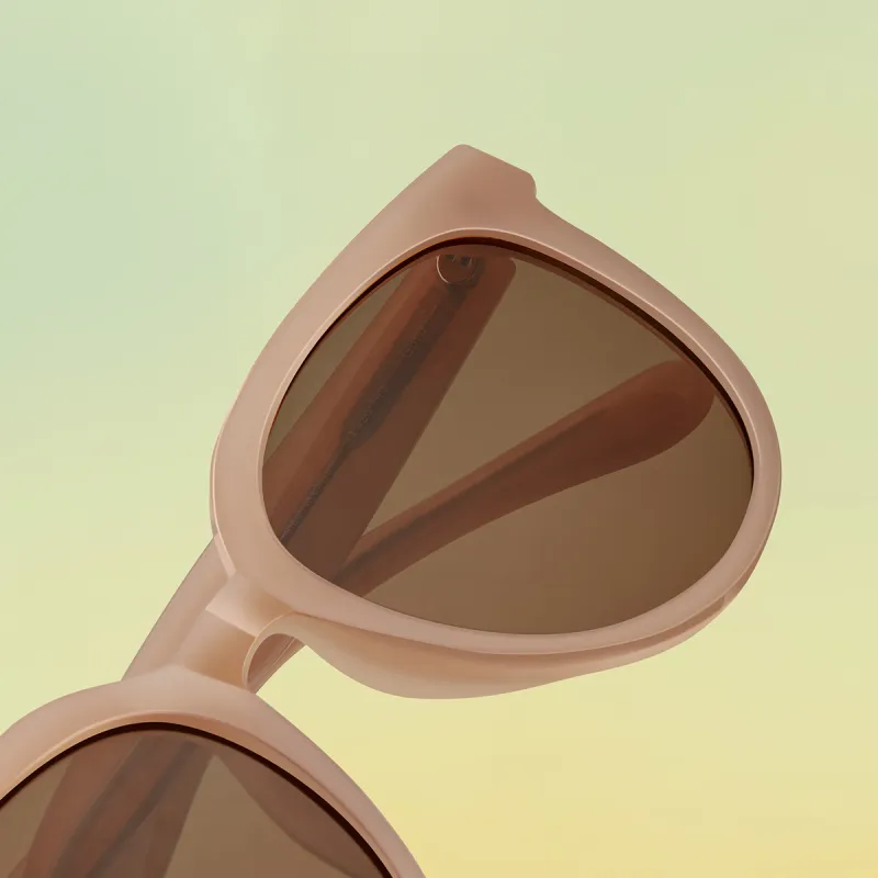 HELMER TR/Memory Plastic Oval Sunglasses Unisex-3