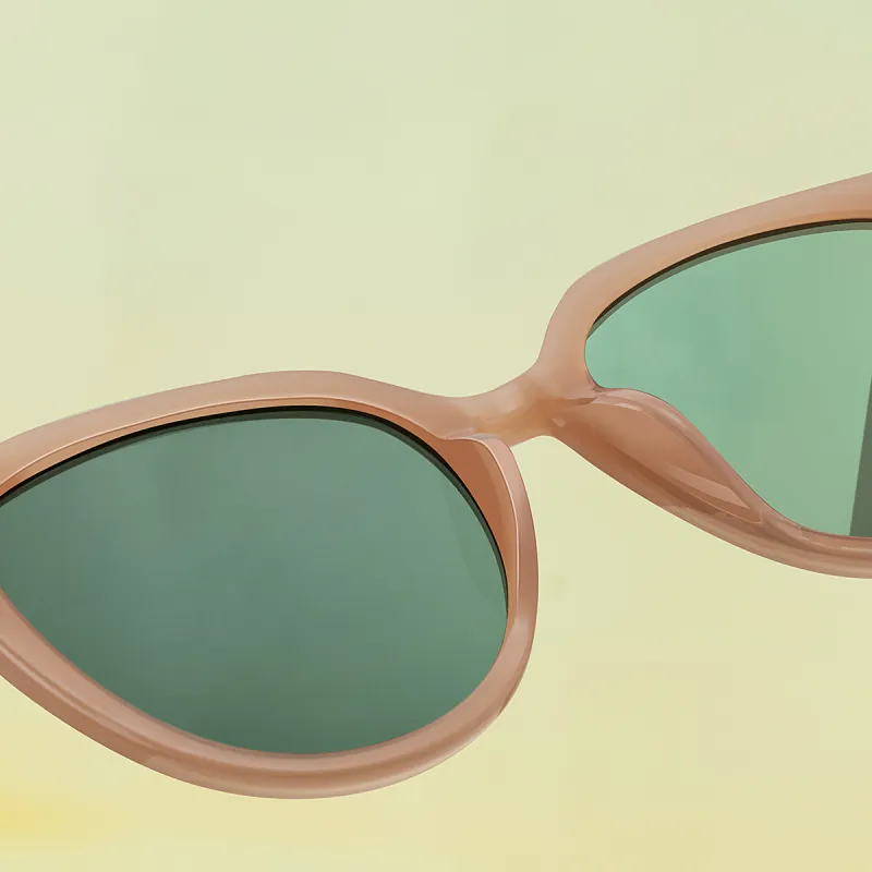 HELMER TR/Memory Plastic Oval Sunglasses Unisex-4