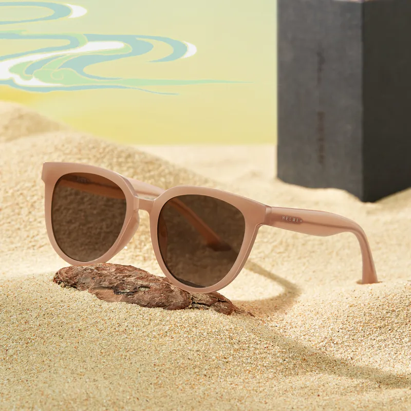 HELMER TR/Memory Plastic Oval Sunglasses Unisex-2
