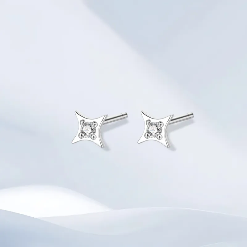 SHEEHHYY Alloy Stud Earrings Women's-2