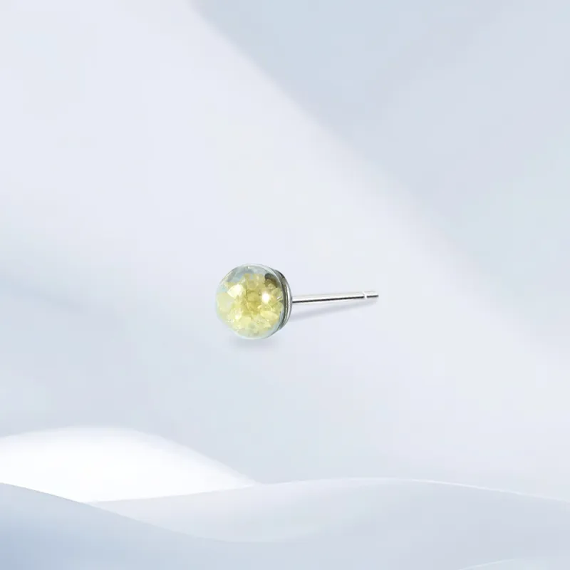 SHEEHHYY Crystal Jade Stud Earrings Unisex-4