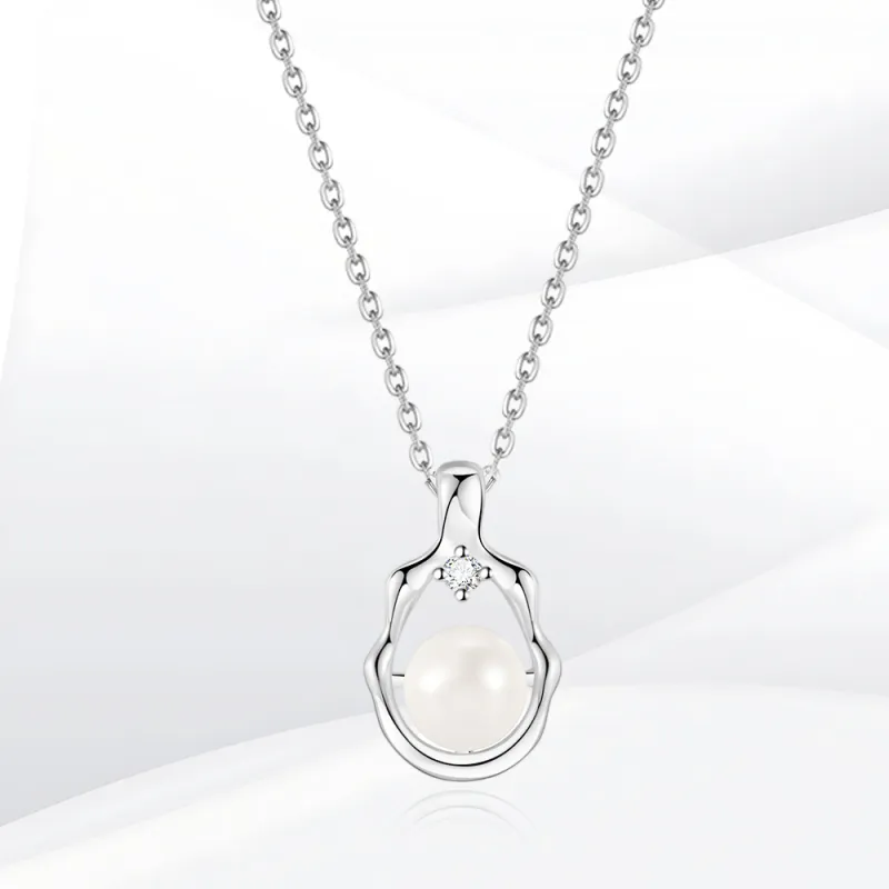SHEEHHYY S925 Silver Necklaces Women's-3