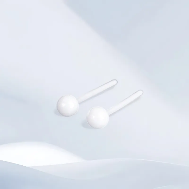SHEEHHYY Ceramic Stud Earrings Unisex-2