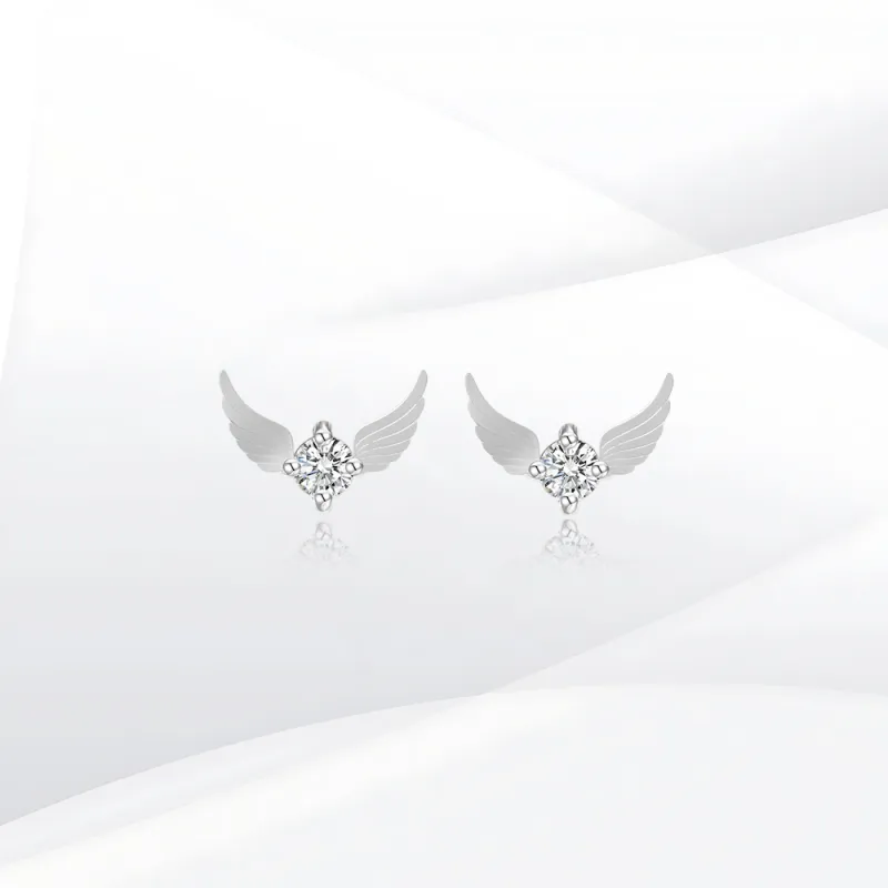 SHEEHHYY S999 Fine Silver Stud Earrings Women's-2