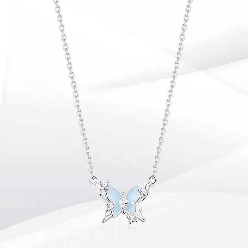 SHEEHHYY S925 Silver Necklaces Women's-2