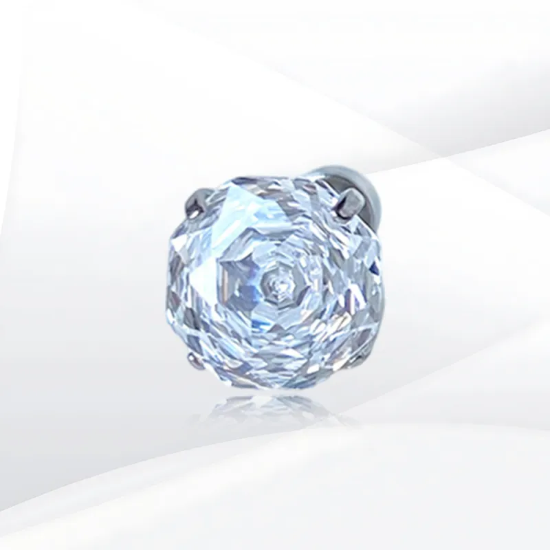 SHEEHHYY Alloy/Zircon Stud Earrings Unisex-4