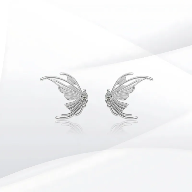 SHEEHHYY Alloy Stud Earrings Women's-2