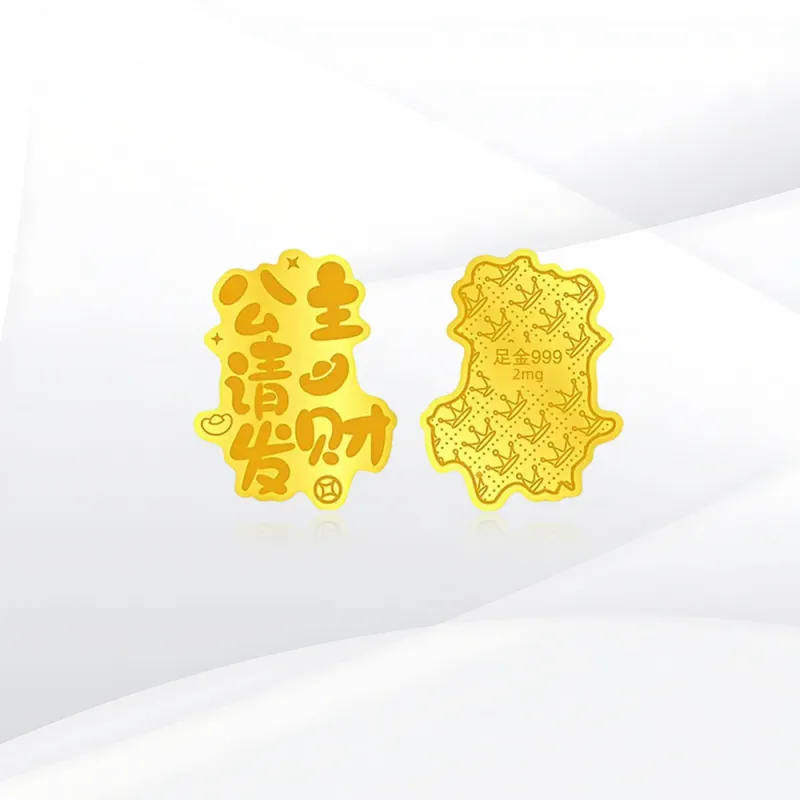 SHEEHHYY Gold Sheet Pendants Unisex-2