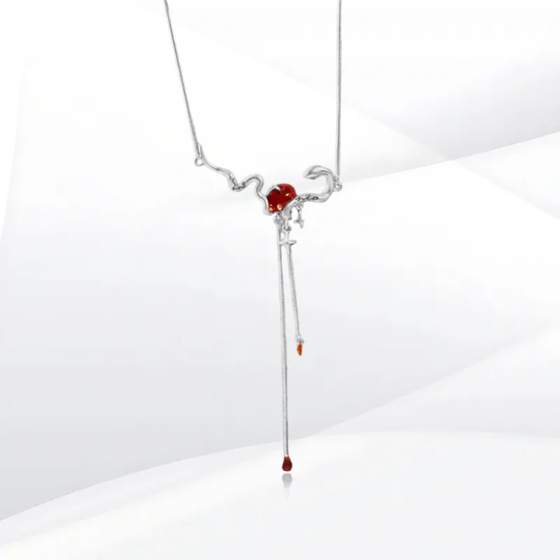SHEEHHYY Alloy/Glue Drip Necklaces Unisex-2
