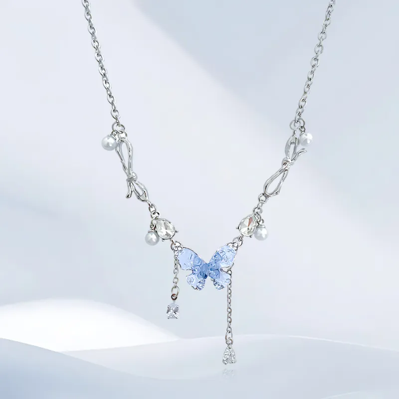 SHEEHHYY Alloy/Zircon/Simulated Pearl Necklaces Women's-4