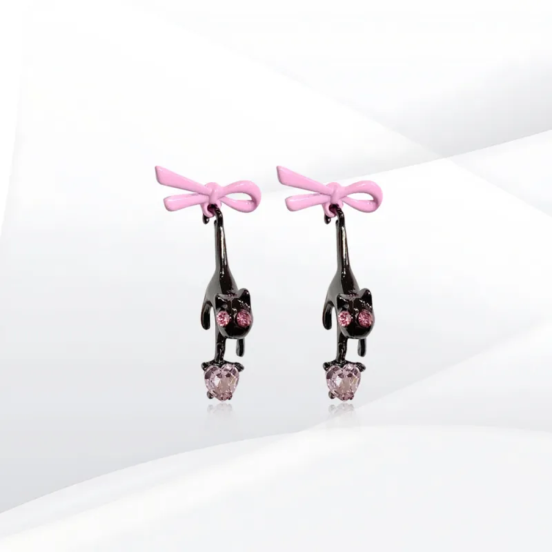 SHEEHHYY Alloy Stud Earrings Women's-2