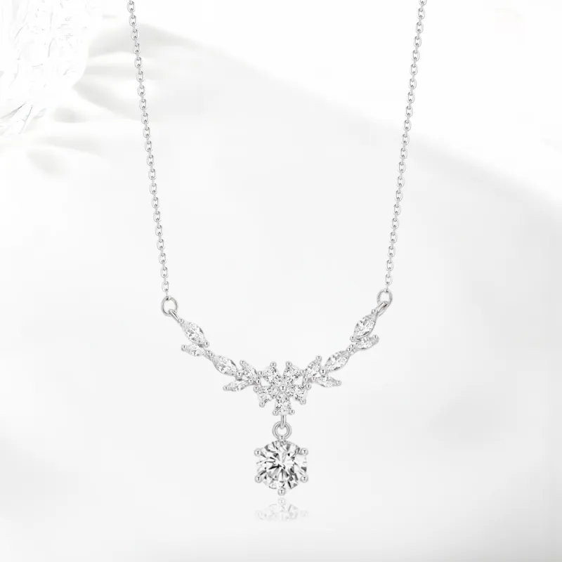SHEEHHYY S925 Silver Necklaces Women's-3