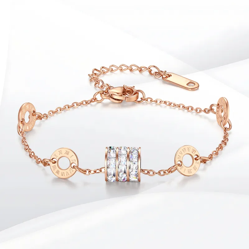 SHEEHHYY Zircon Bracelets Unisex-2