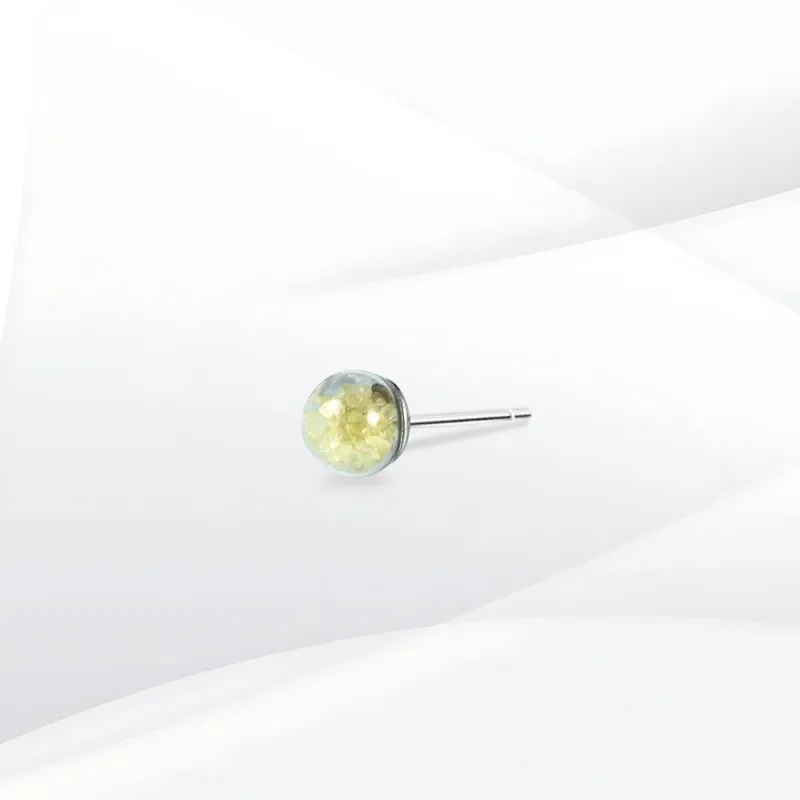 SHEEHHYY Crystal Jade Stud Earrings Unisex-5
