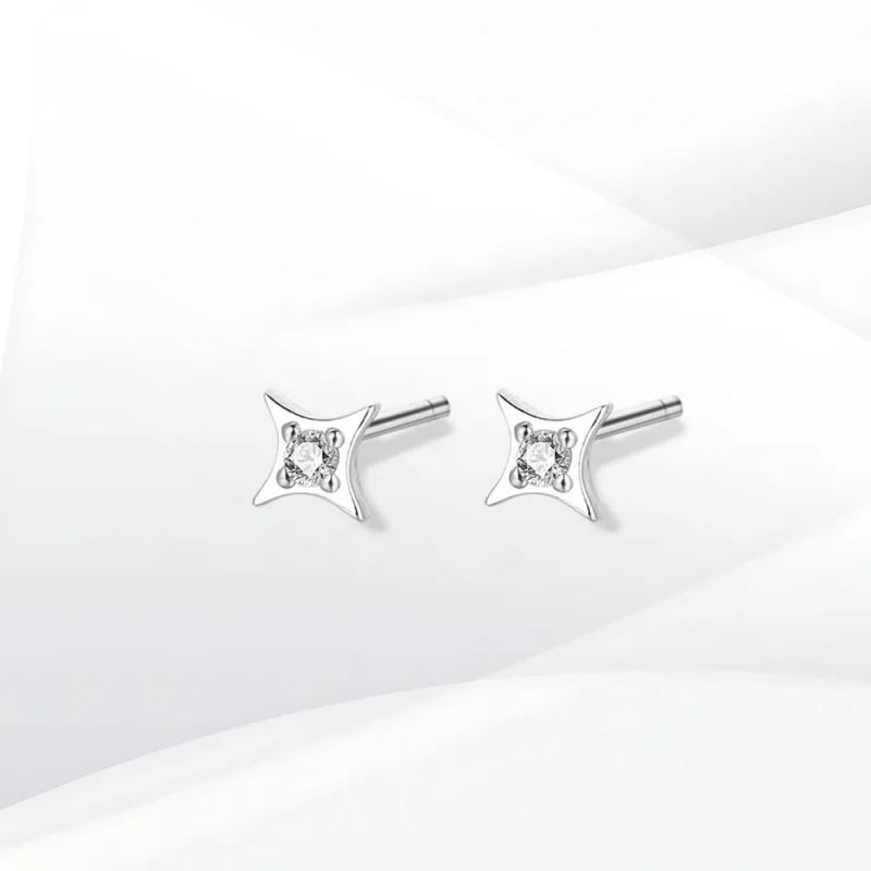 SHEEHHYY Alloy Stud Earrings Women's-1