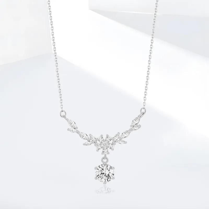 SHEEHHYY S925 Silver Necklaces Women's-4