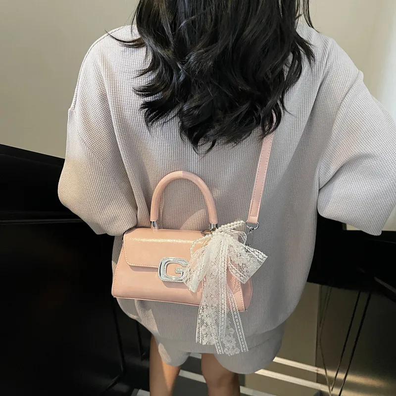 RIVMIND PU Handbag Women's Ecru/Pink/Blue/Black-8