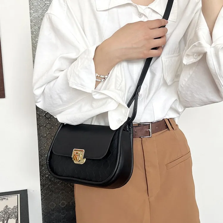 RIVMIND PU Crossbody Bag Regular Women's White/Black/Red/Brown/Green-7