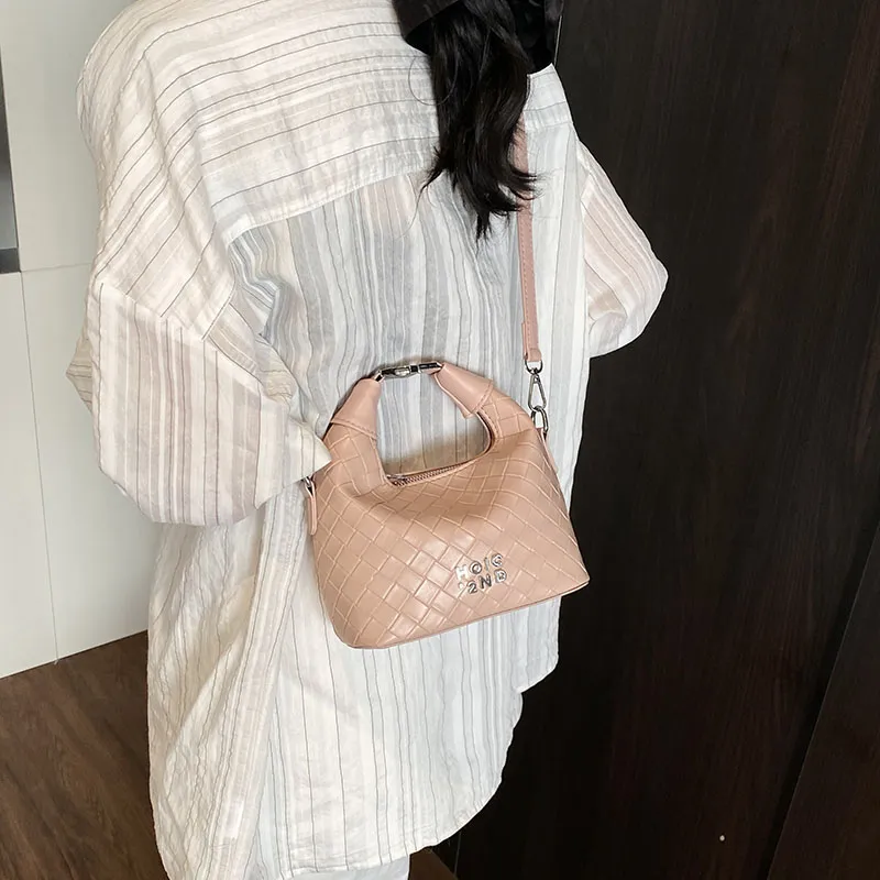 RIVMIND PU Crossbody One Shoulder Handbag Women's White/Pink/Silver/Green/Brown/Black-8
