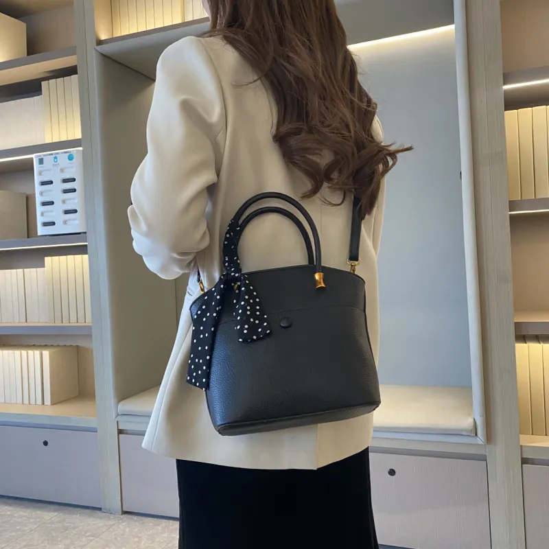 RIVMIND PU Handbag Regular Women's White/Black/Khaki/Coffee/Brown-6