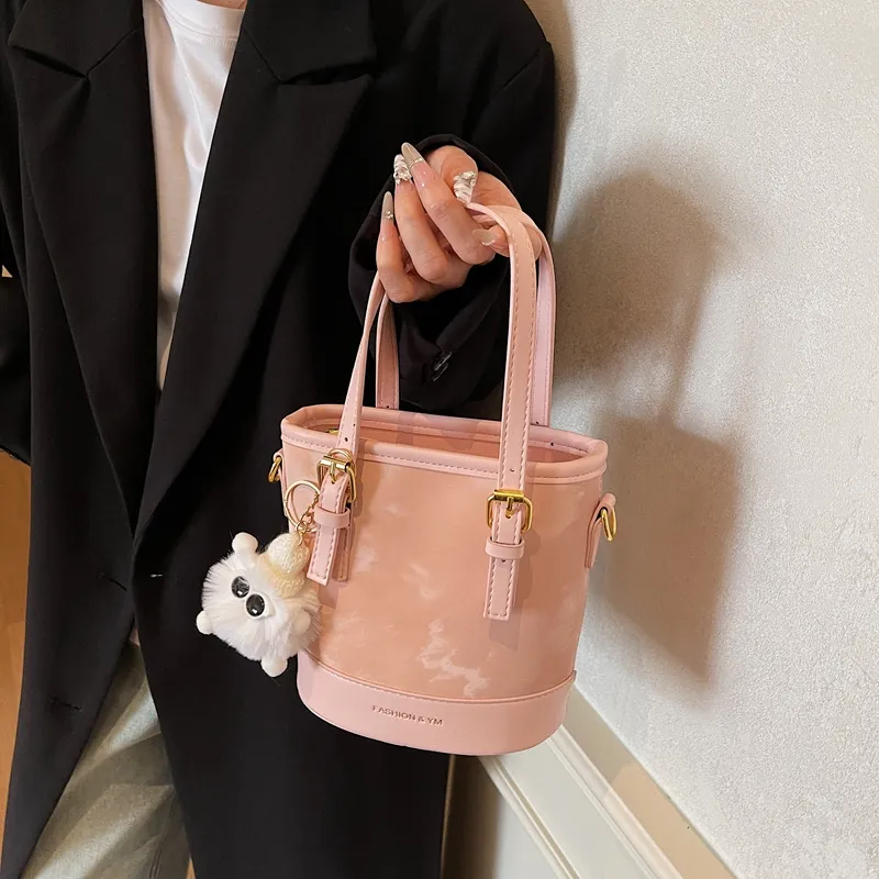 RIVMIND PU Shoulder Bag Women's White/Silver/Pink/Brown/Black-14