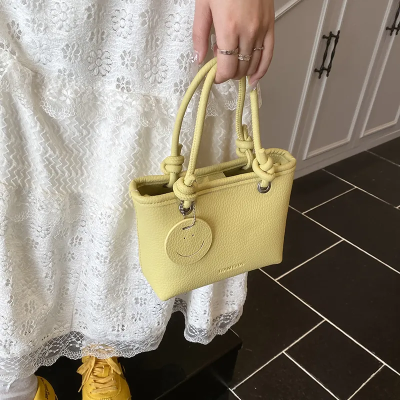 RIVMIND PU One Shoulder Handbag Women's White/Black/Pink/Yellow-19