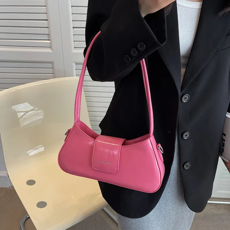 RIVMIND PU Shoulder Bag, Crossbody Bag Women's White/Black/Silver/Black/Pink/Blue-17