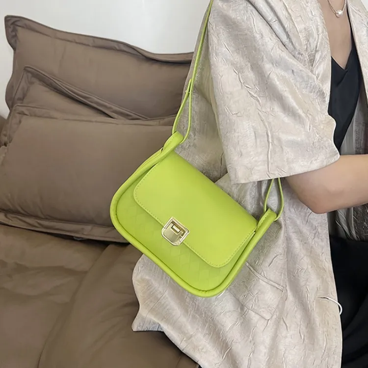RIVMIND PU Crossbody Bag Regular Women's White/Black/Red/Brown/Green-29